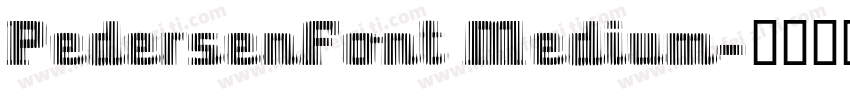 PedersenFont Medium字体转换